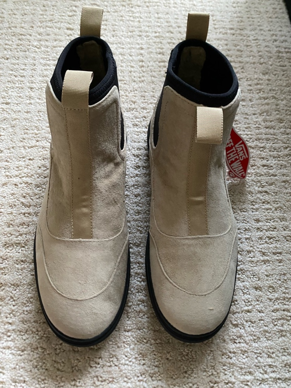 VANS - NEW - Khaki/Black Slip On Colfax Boots